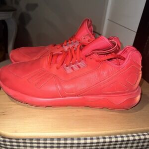 Adidas Tubular Runner Triple Red Tennis Shoes Size 10 Medium Fit
